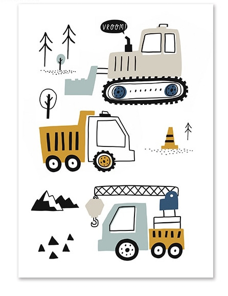Poster - Construction Vehicles