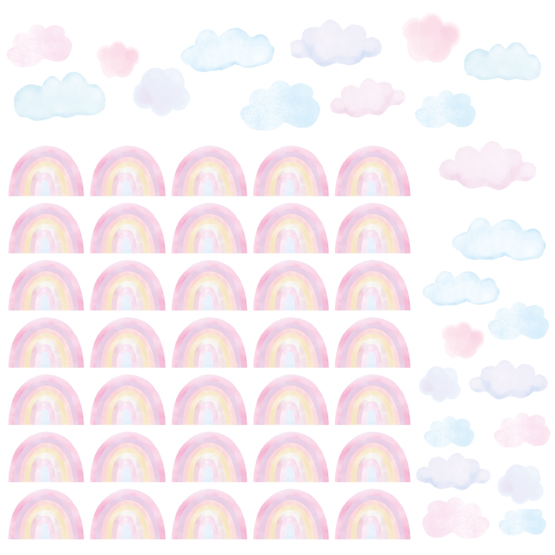 Wallsticker - Mini Rainbows /  Pink
