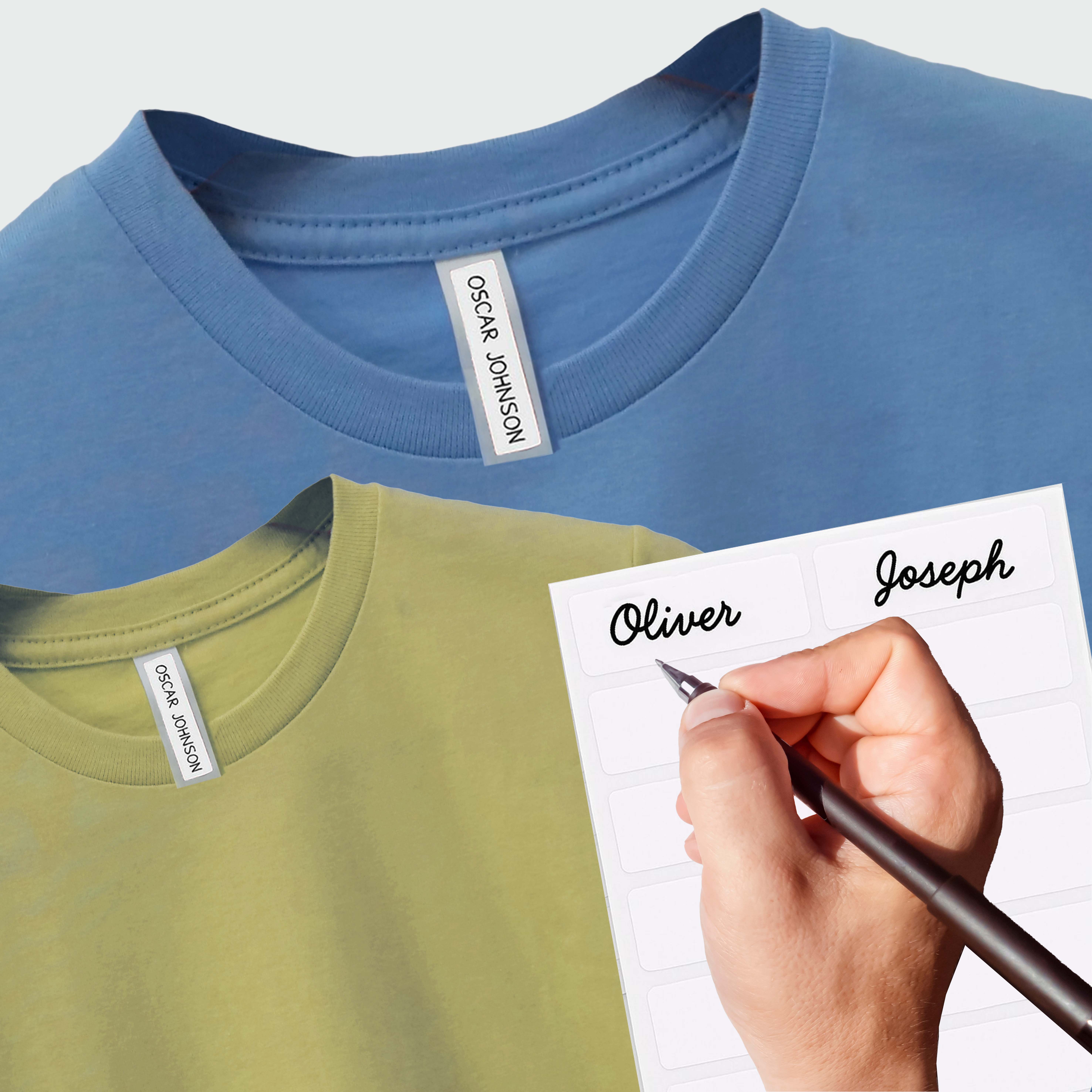 Stick-On Clothing Name Labels - 252 Labels