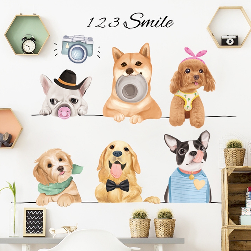 Wallsticker - Cute Dogs