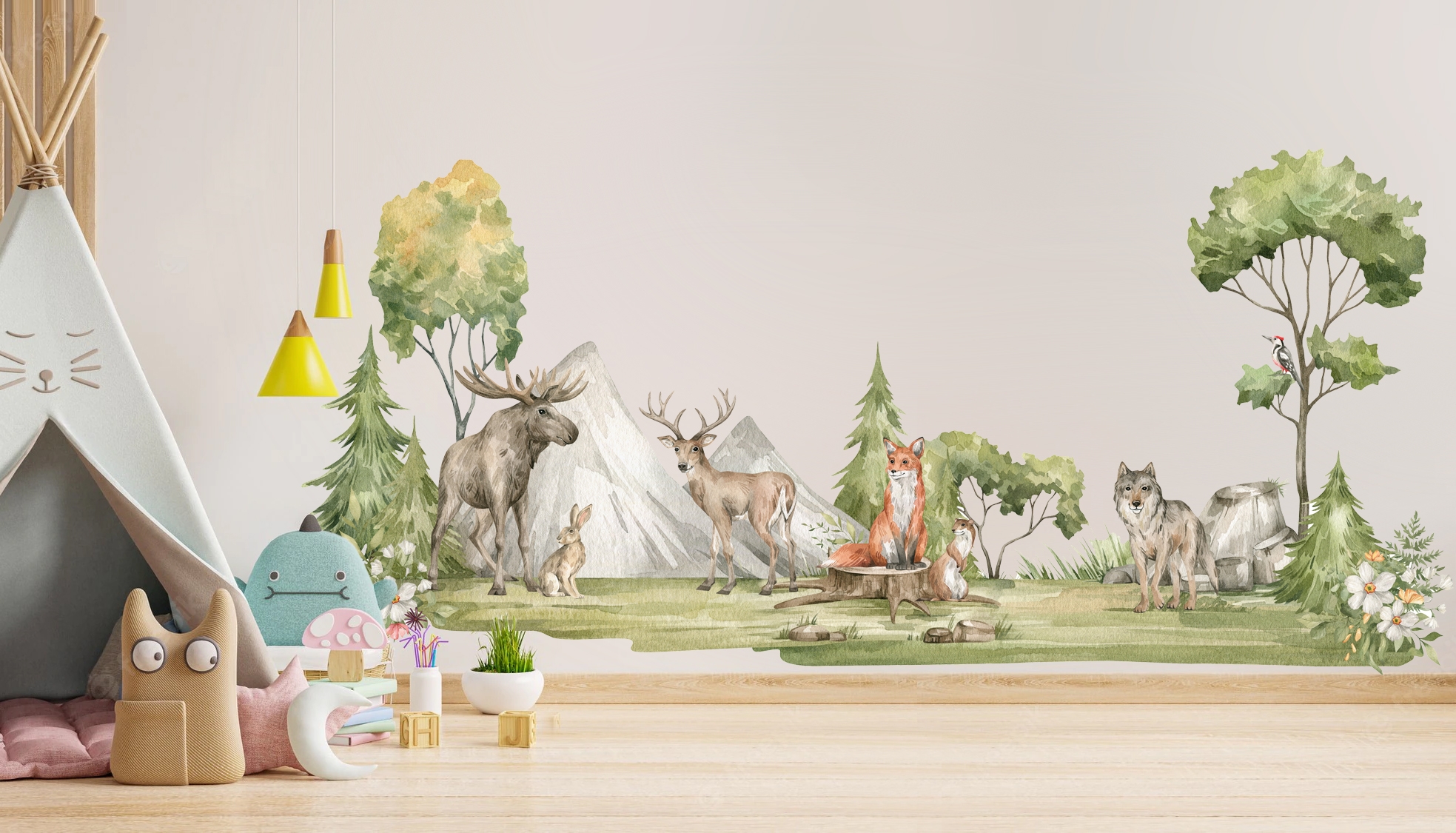 Wallsticker - Trees and Animals