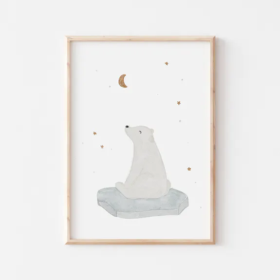 Poster - Animals in the Snow / Polar Bear