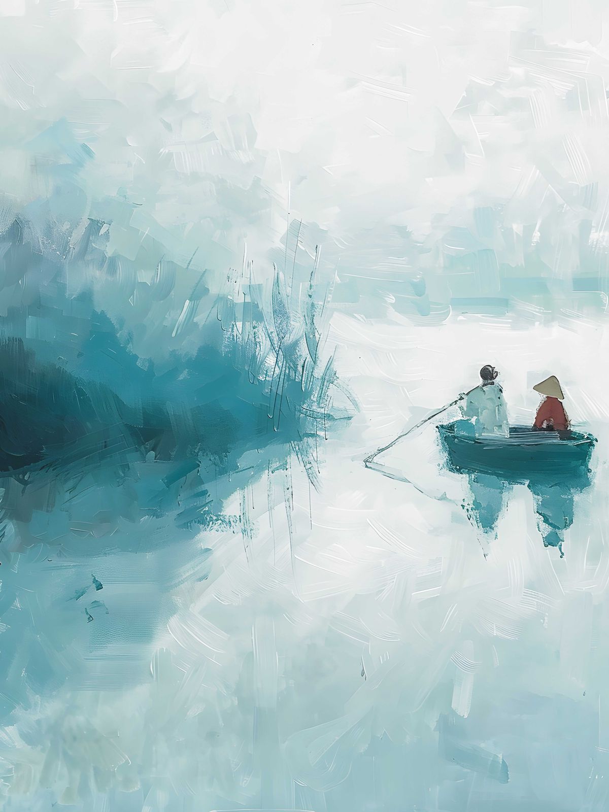 Poster - Serenity in a Boat