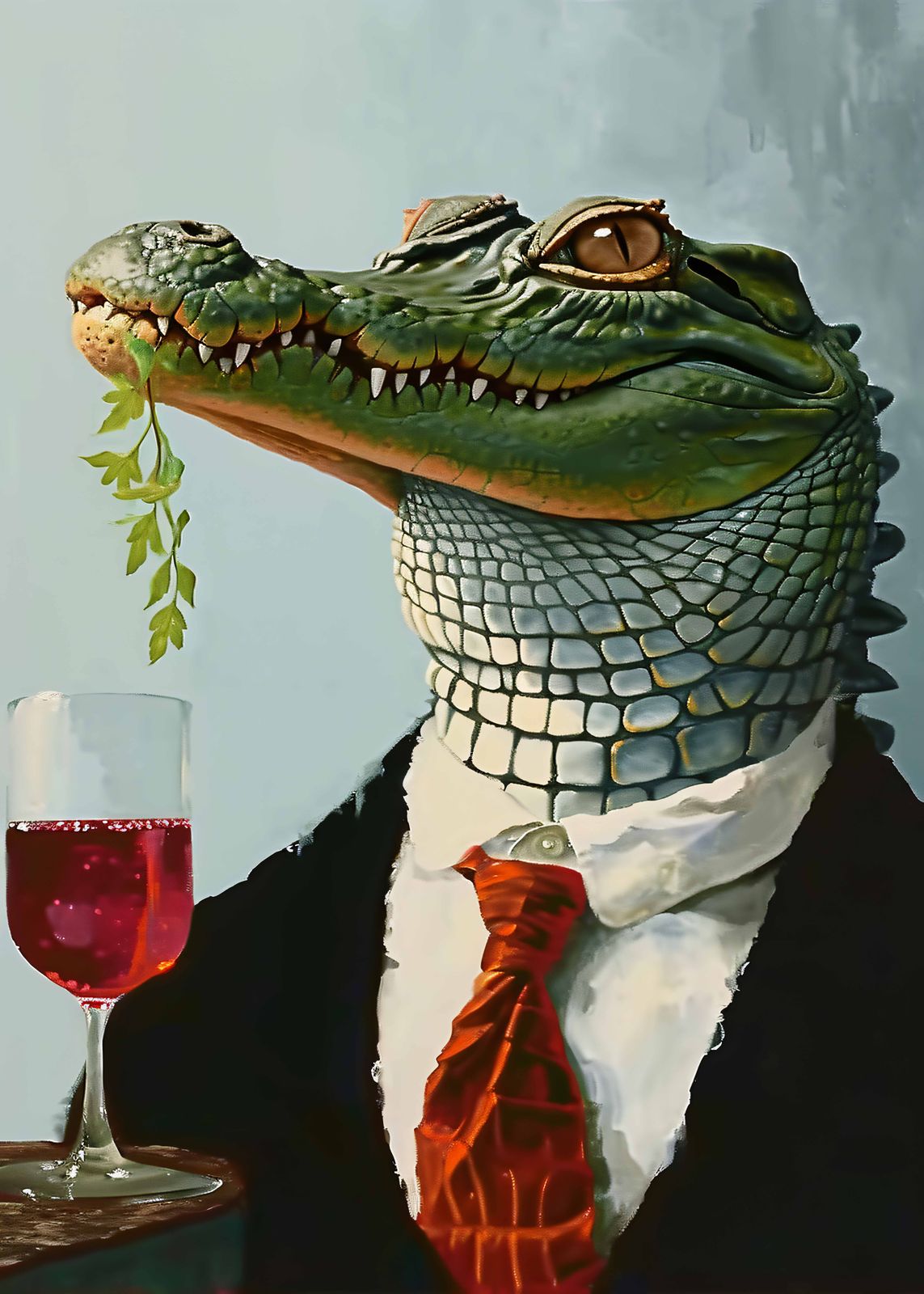 Poster - Alligator in Suit