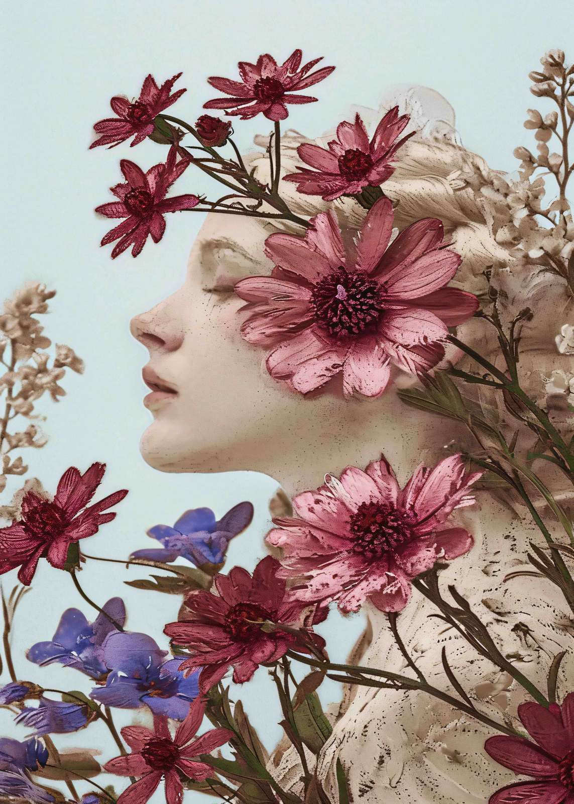 Poster - Floral Portrait