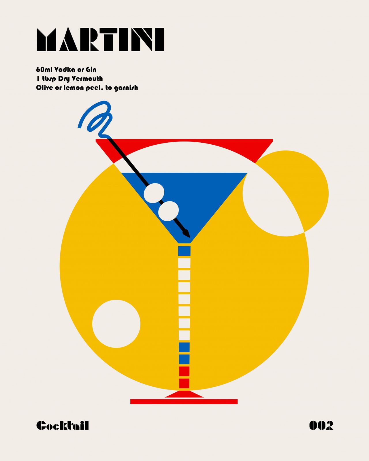 Poster - Martini Cocktail Art