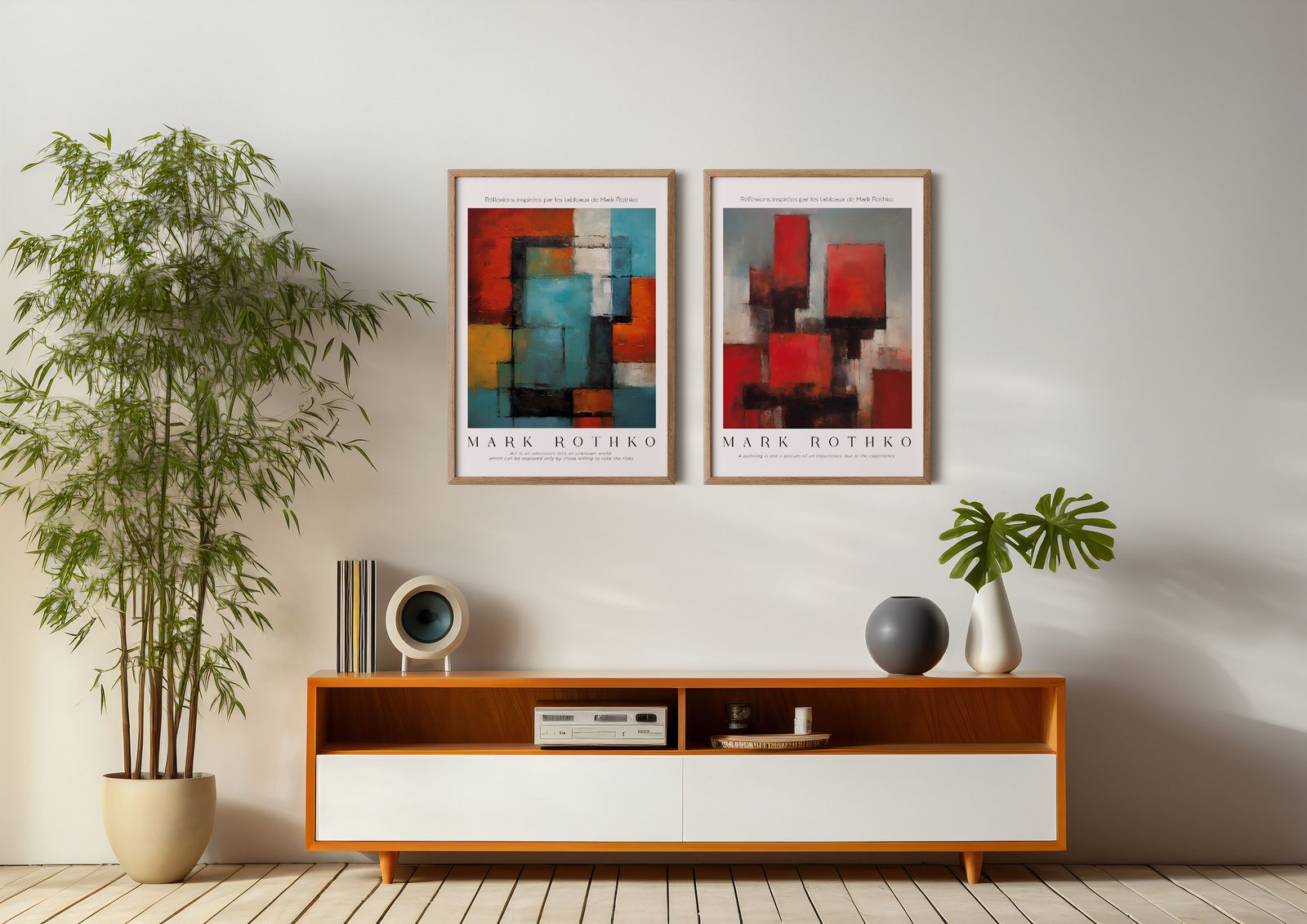 Poster - Mark Rothko Inspired Set of 2