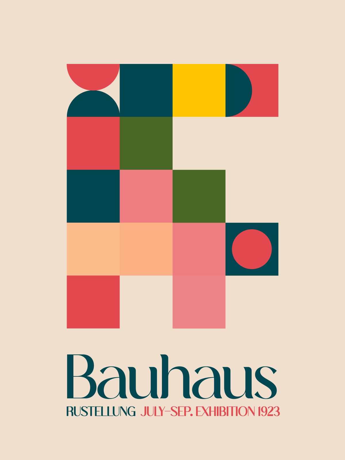 Poster - Bauhaus Exhibition 1923