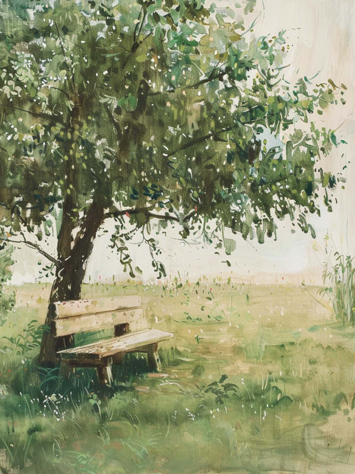 Poster - Tranquil Tree and Bench