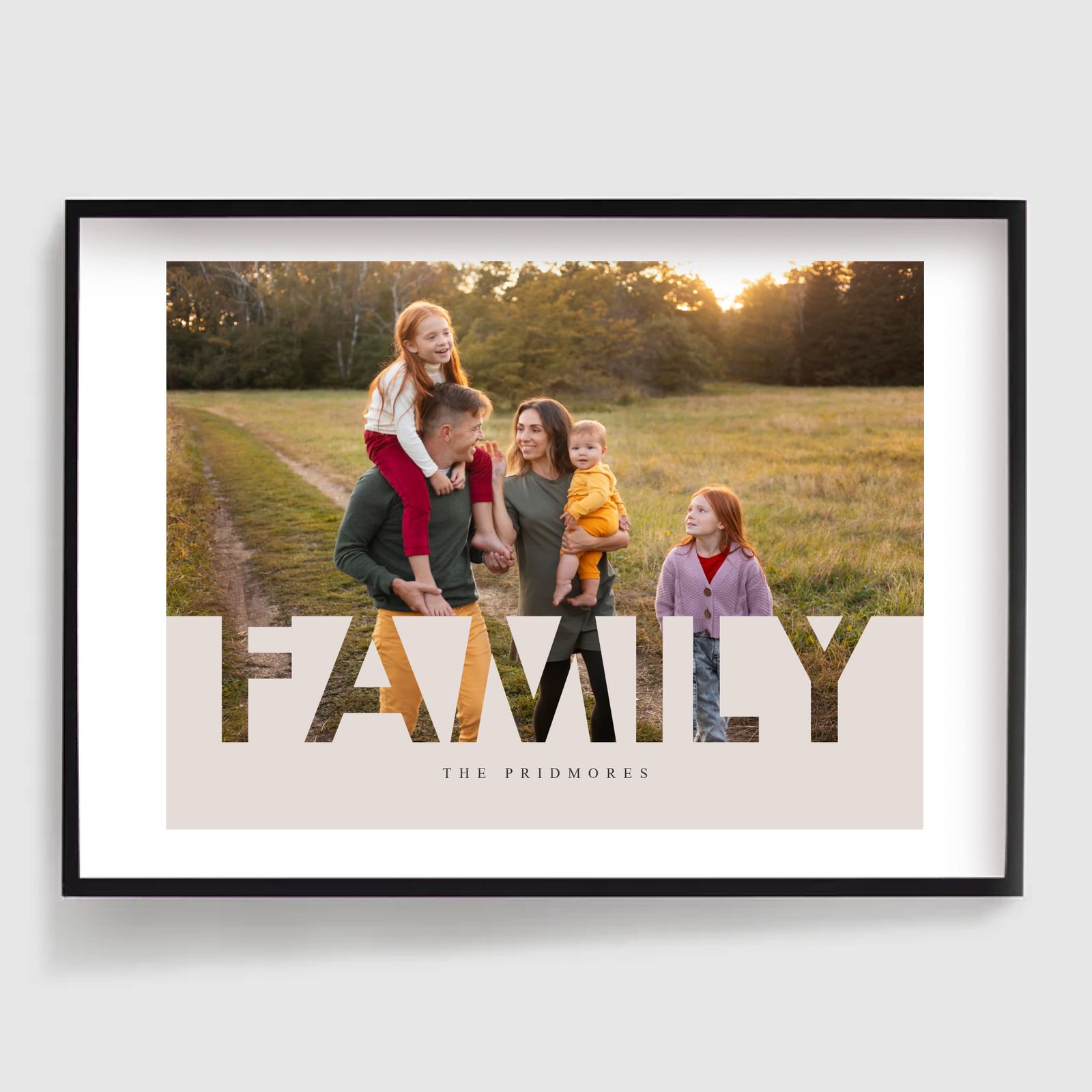 Personalised Poster -  Family Word Wall Art