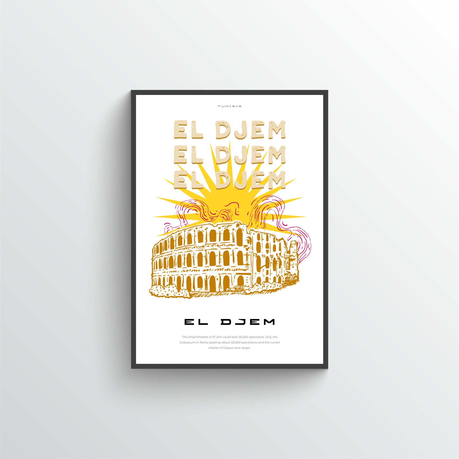 El Djem Amphitheater Poster