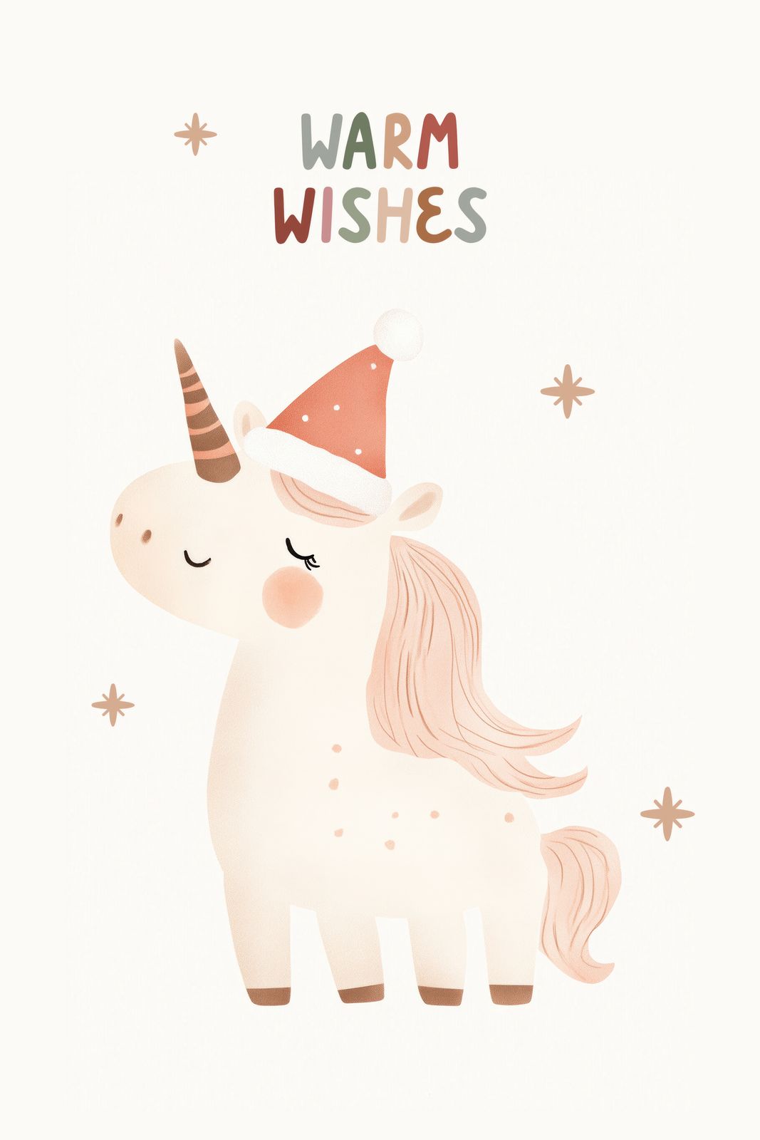 Poster - Warm Wishes Unicorn