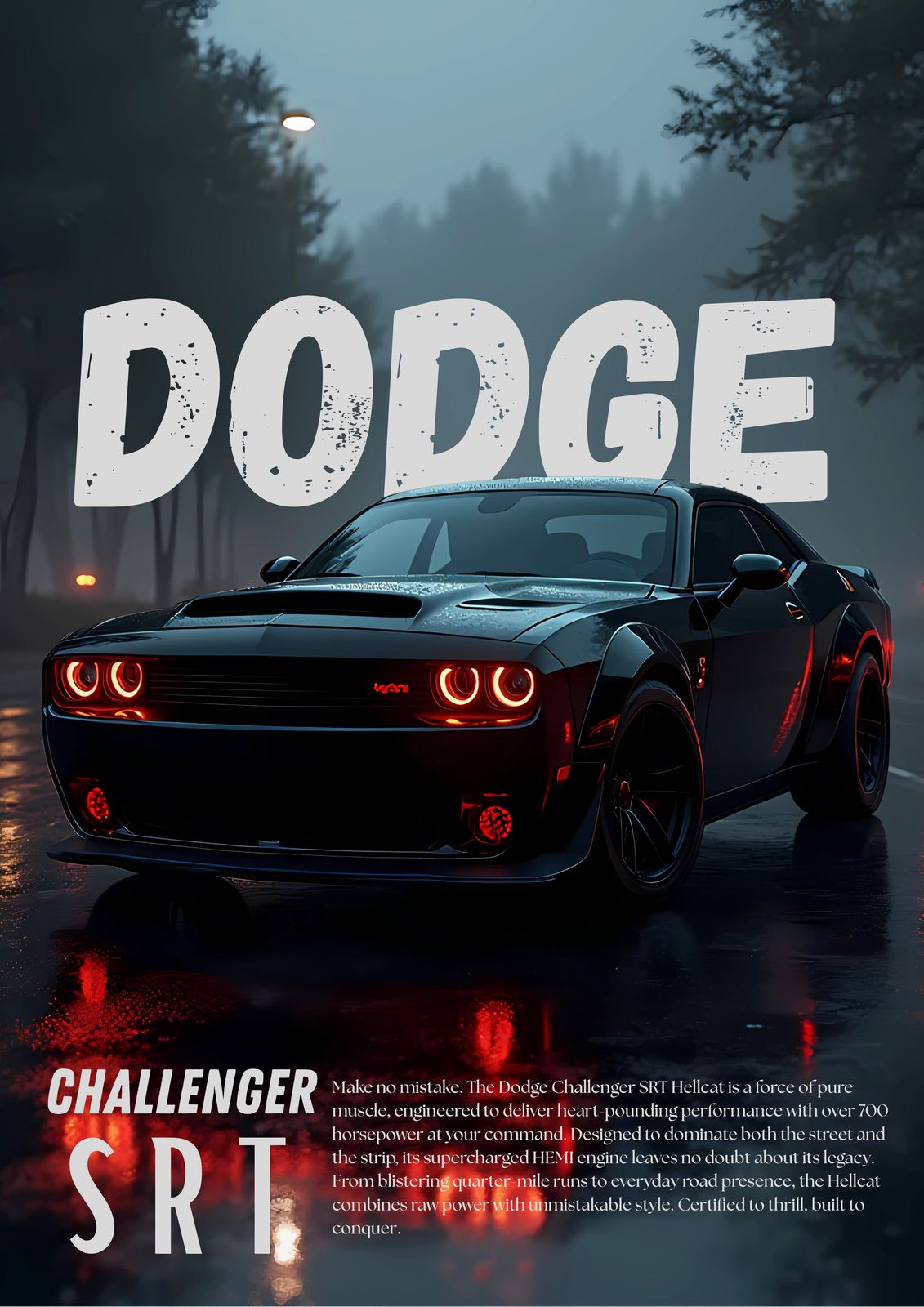 Poster - Dodge Challenger SRT