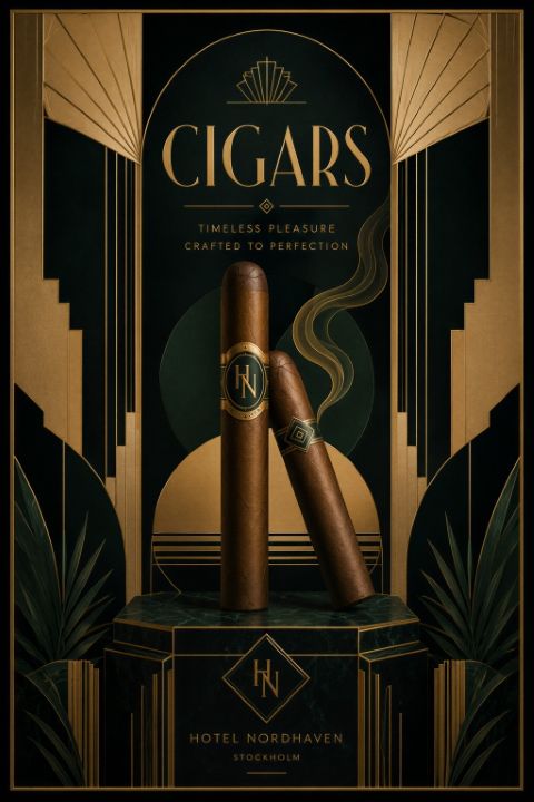Poster - Elegant Cigars Illustration