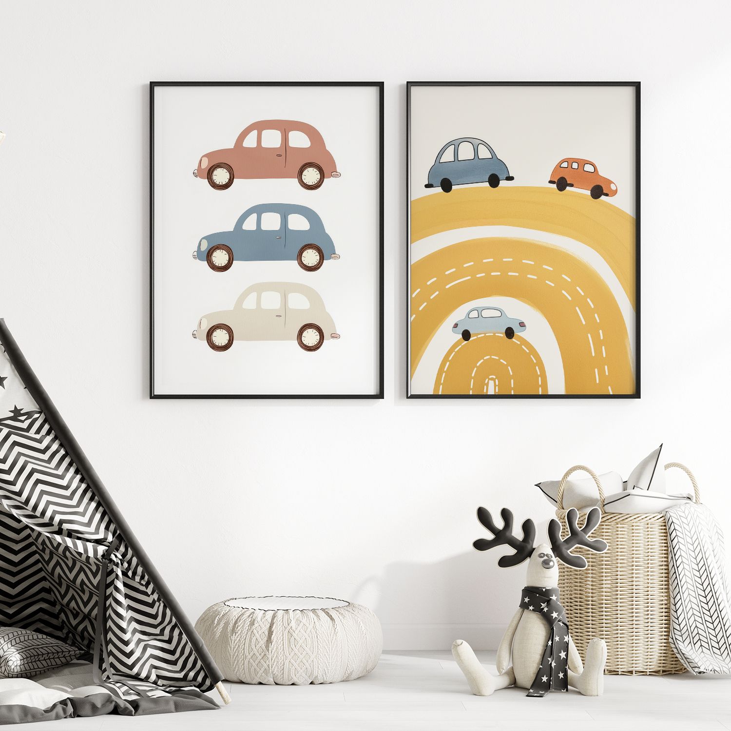 Poster - Vintage Car Collection / Set of 2