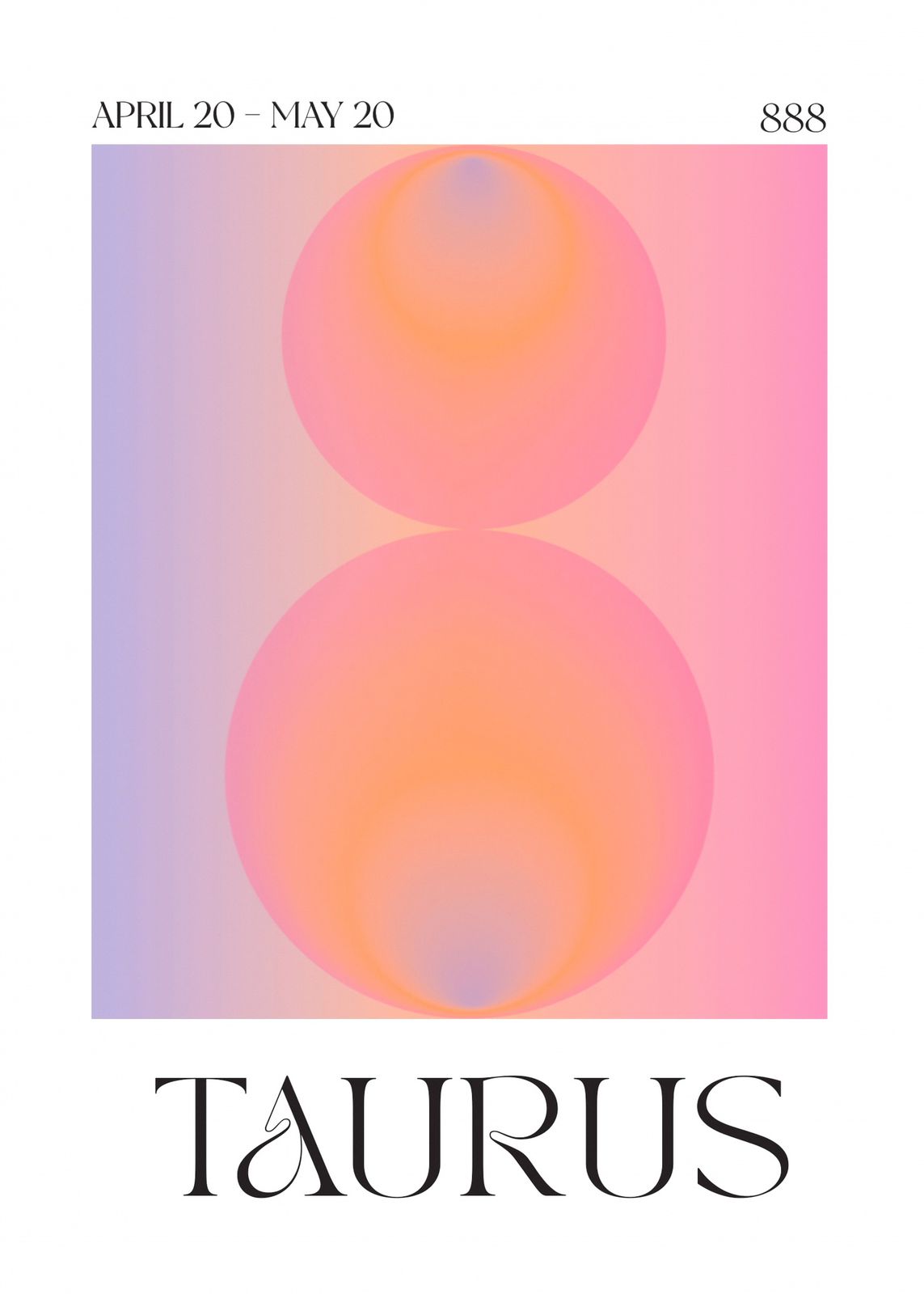 Poster - Taurus Zodiac Art