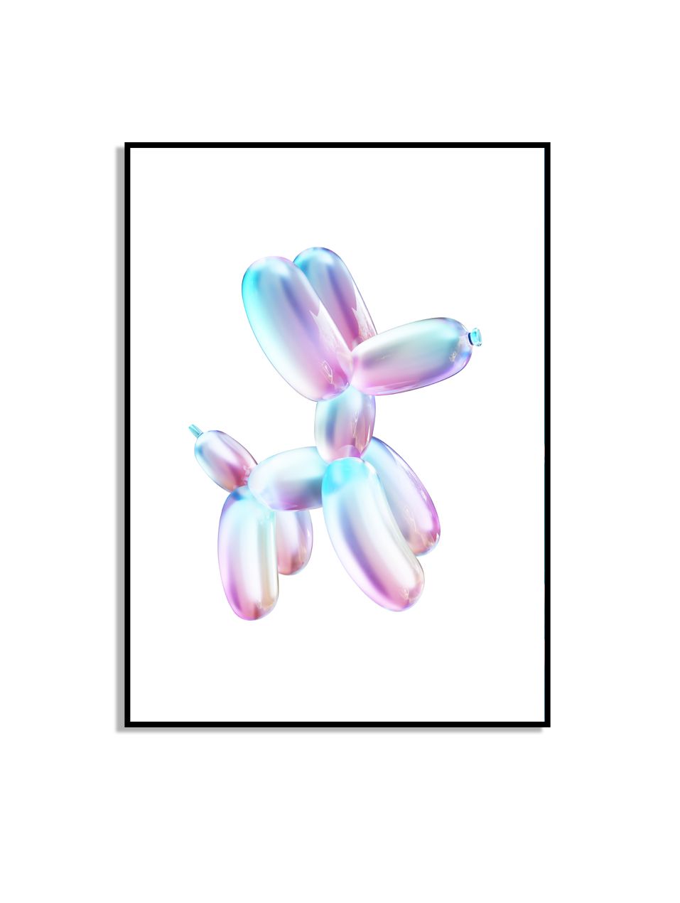 Balloon Dog Art Wall Poster
