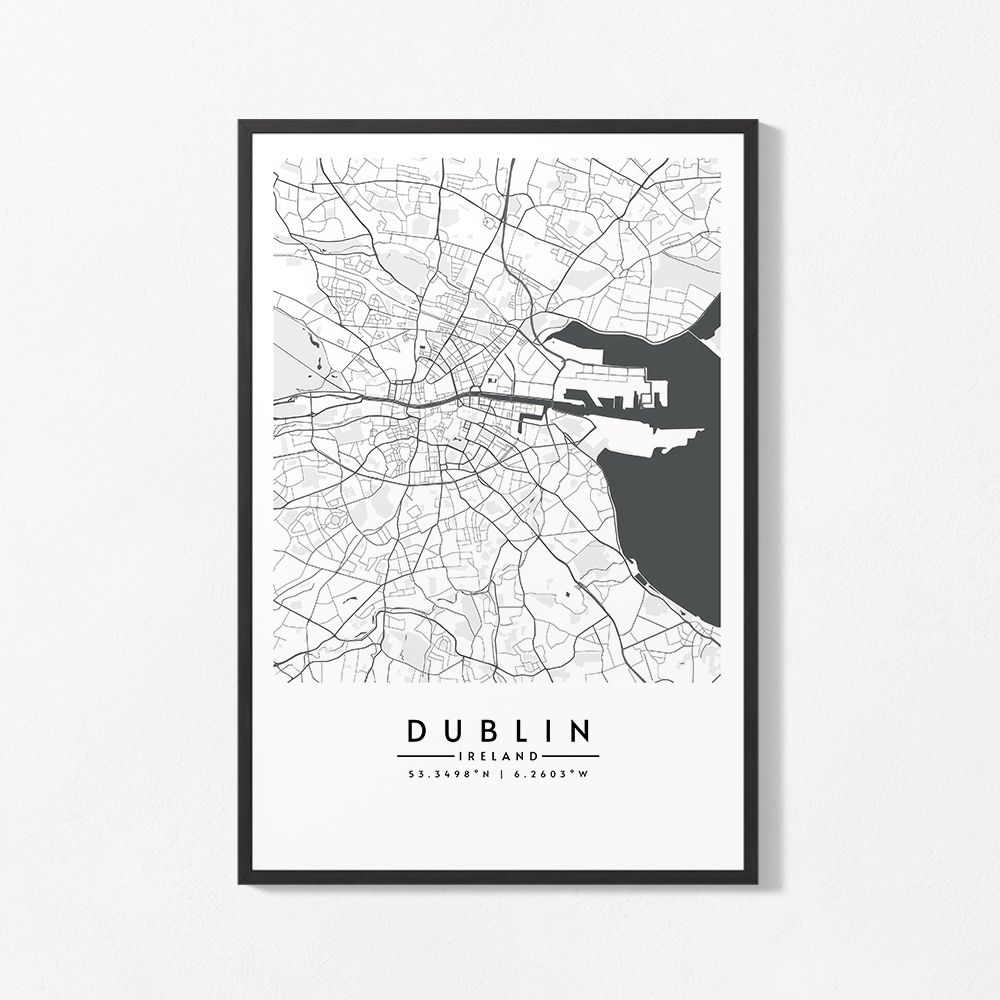 Poster - Dublin City Map