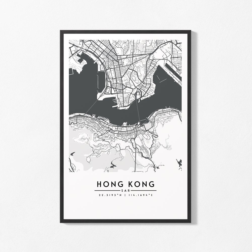 Poster - Hong Kong Map