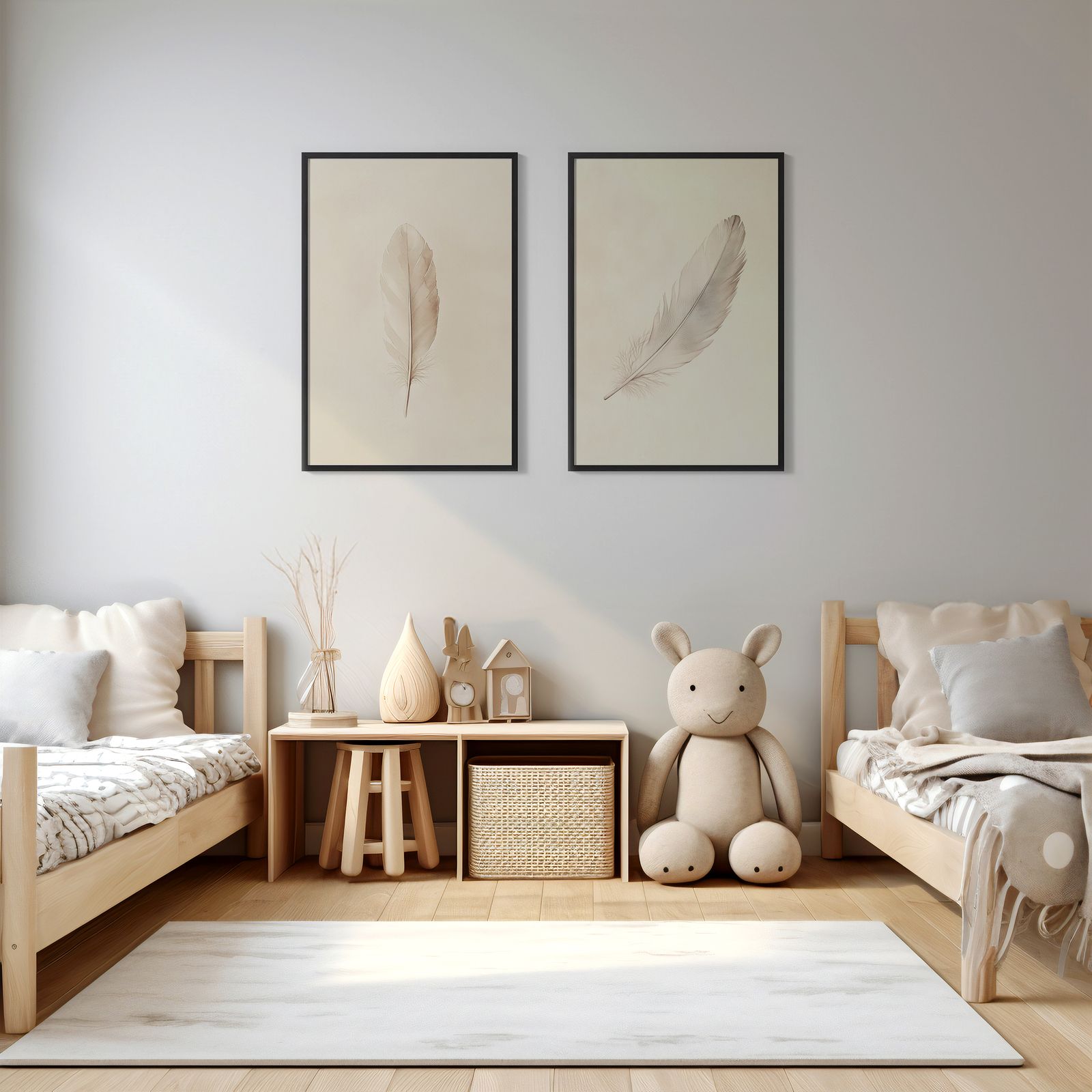 Poster - Feather Art Set of 2