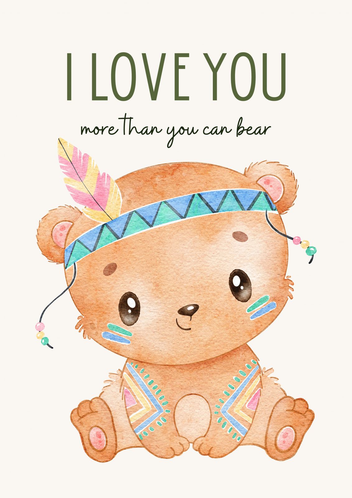 Poster - Cute Bear Love
