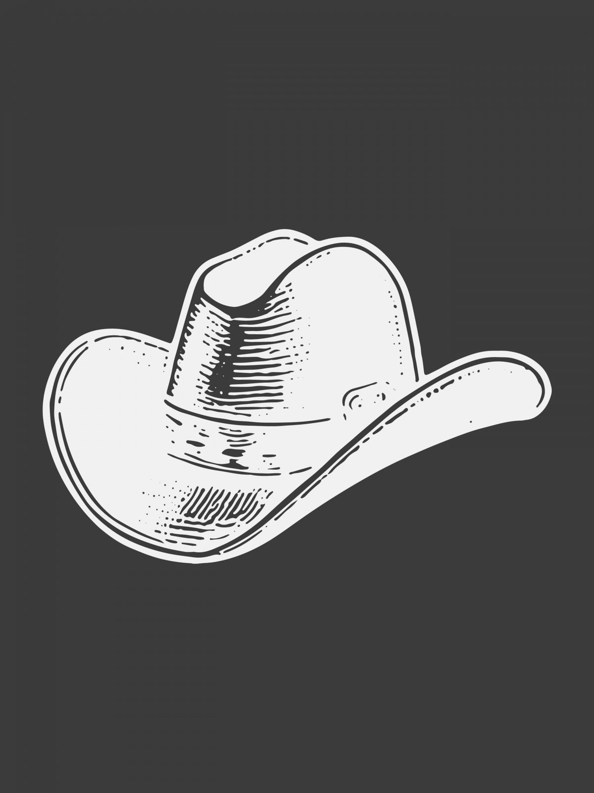 Poster - Cowboy Hat Illustration