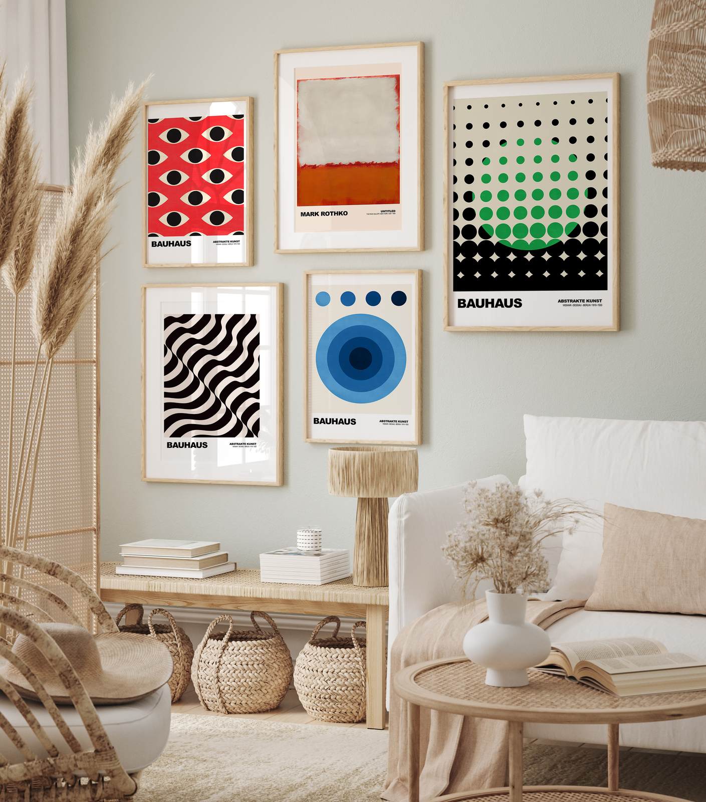 Poster - Bauhaus Abstract Art / Set of 5