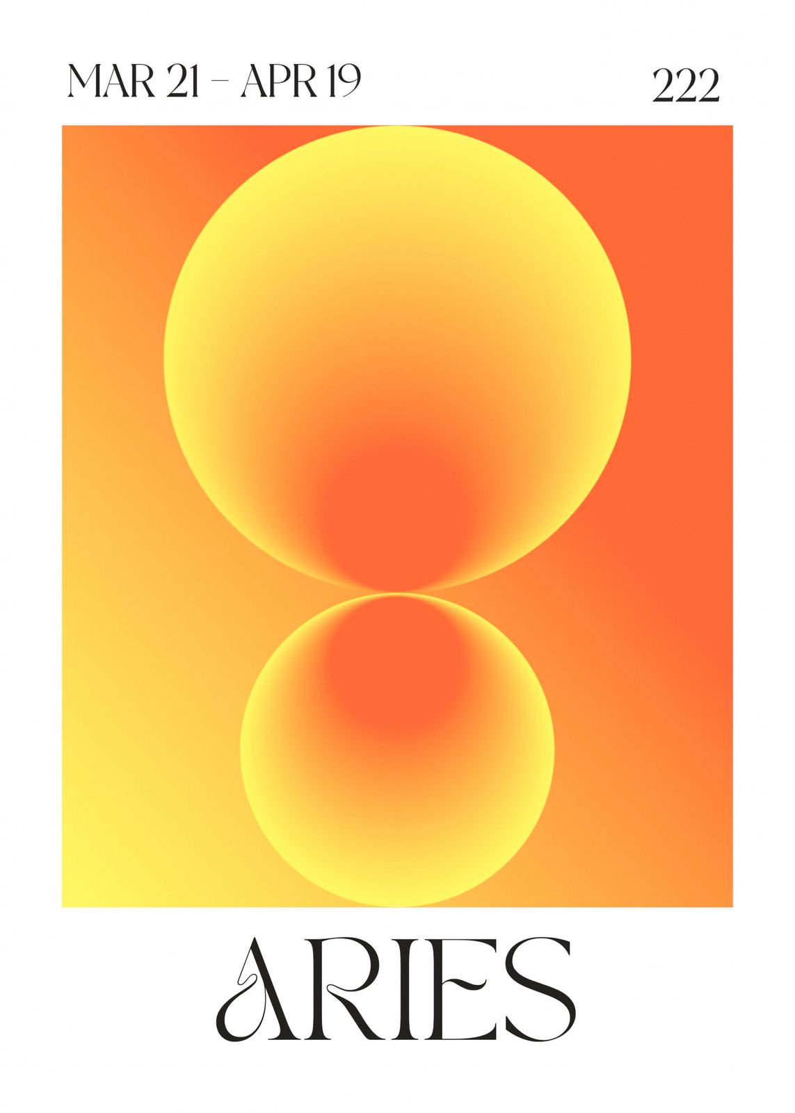 Poster - Aries Abstract