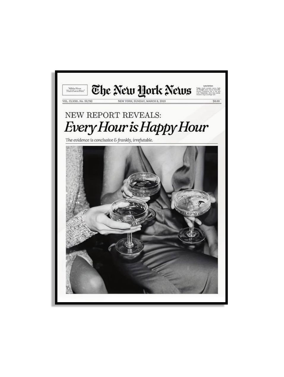 Happy Hour Wall Poster