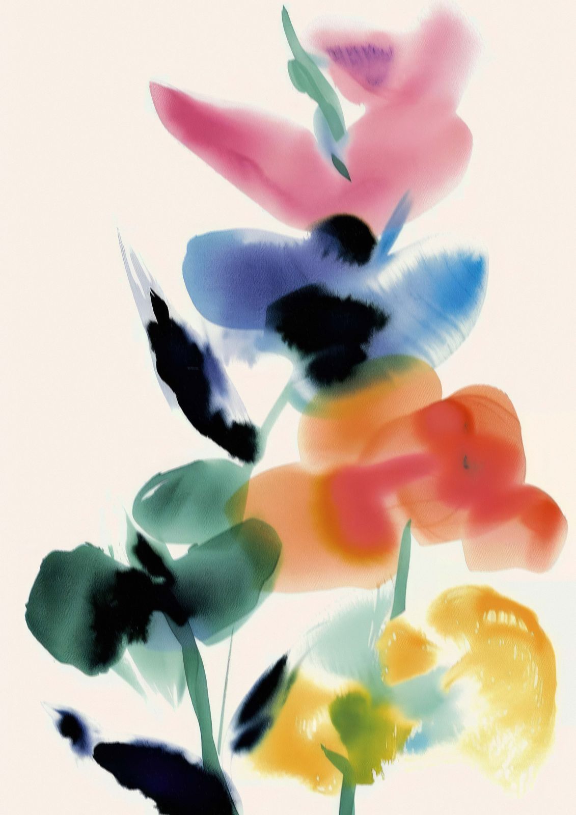 Poster - Abstract Floral Art