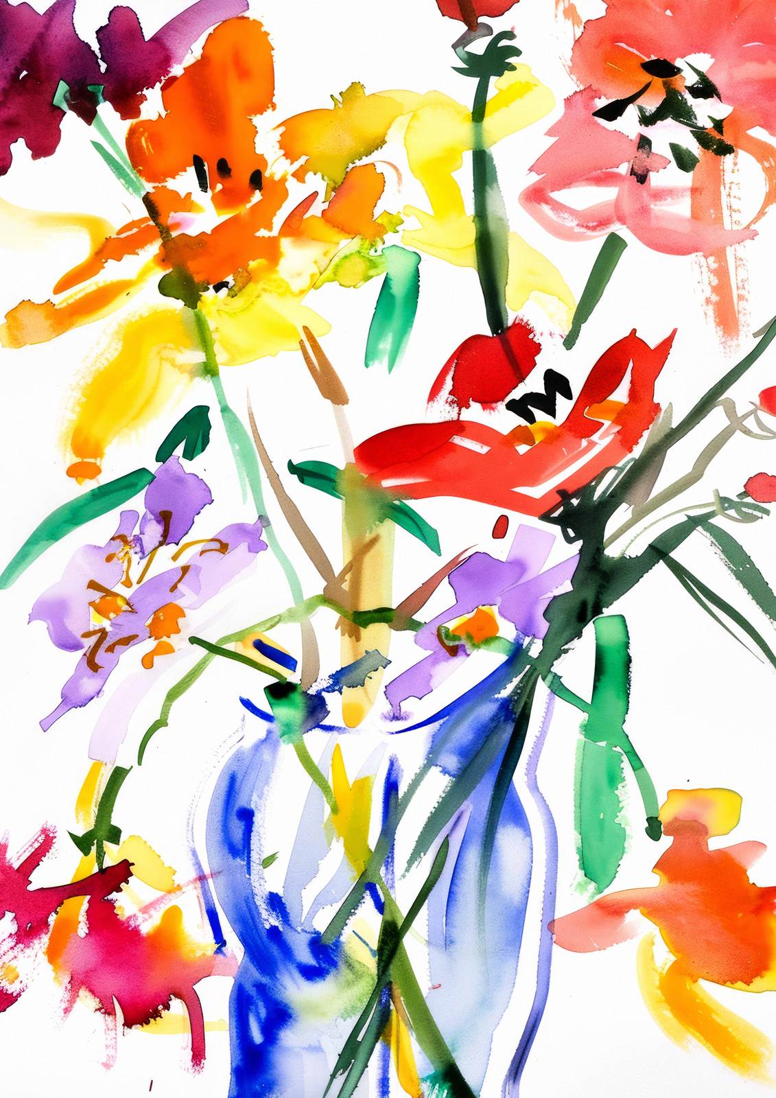 Poster - Vibrant Floral Art