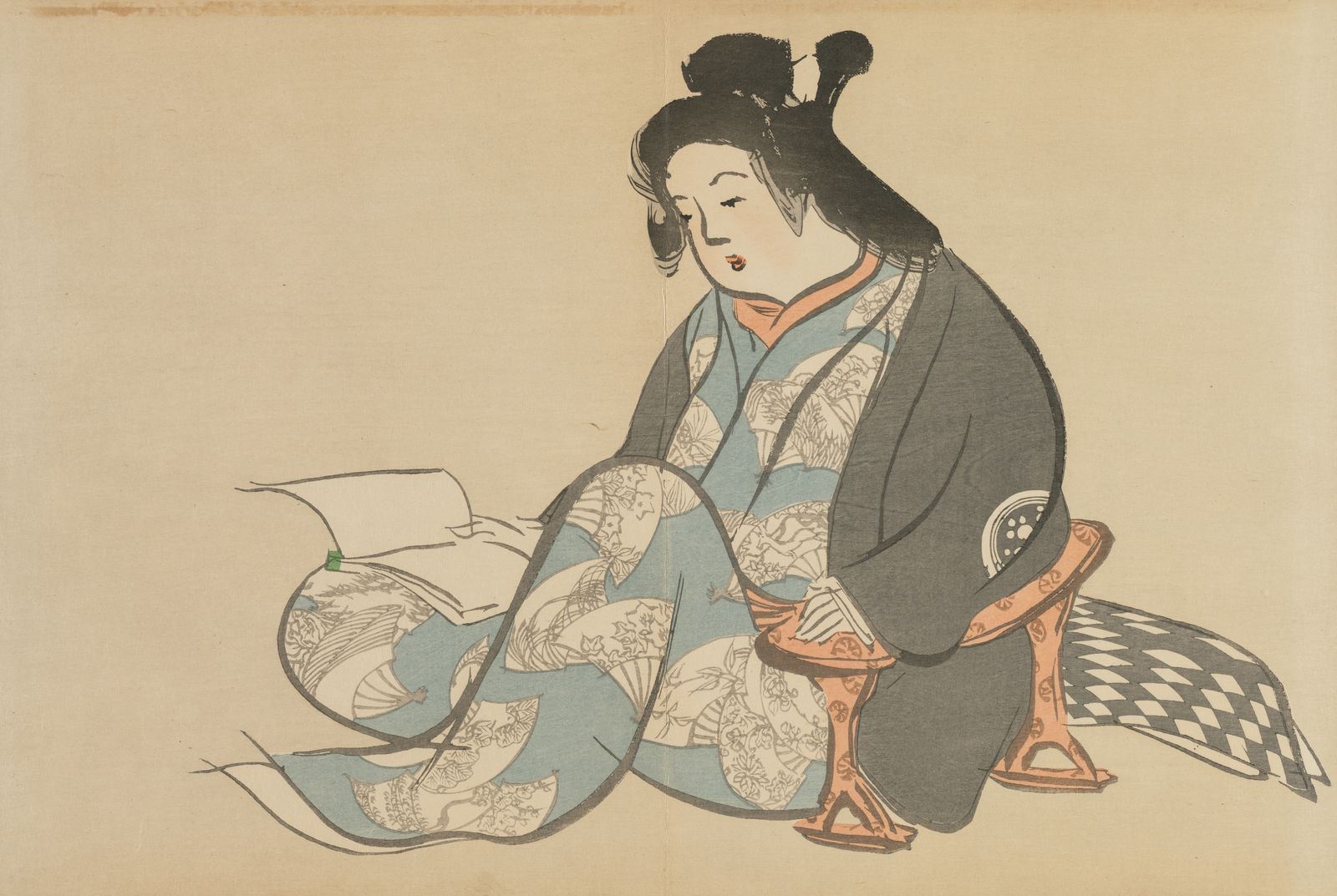 Poster - Japanese Woman in Kimono