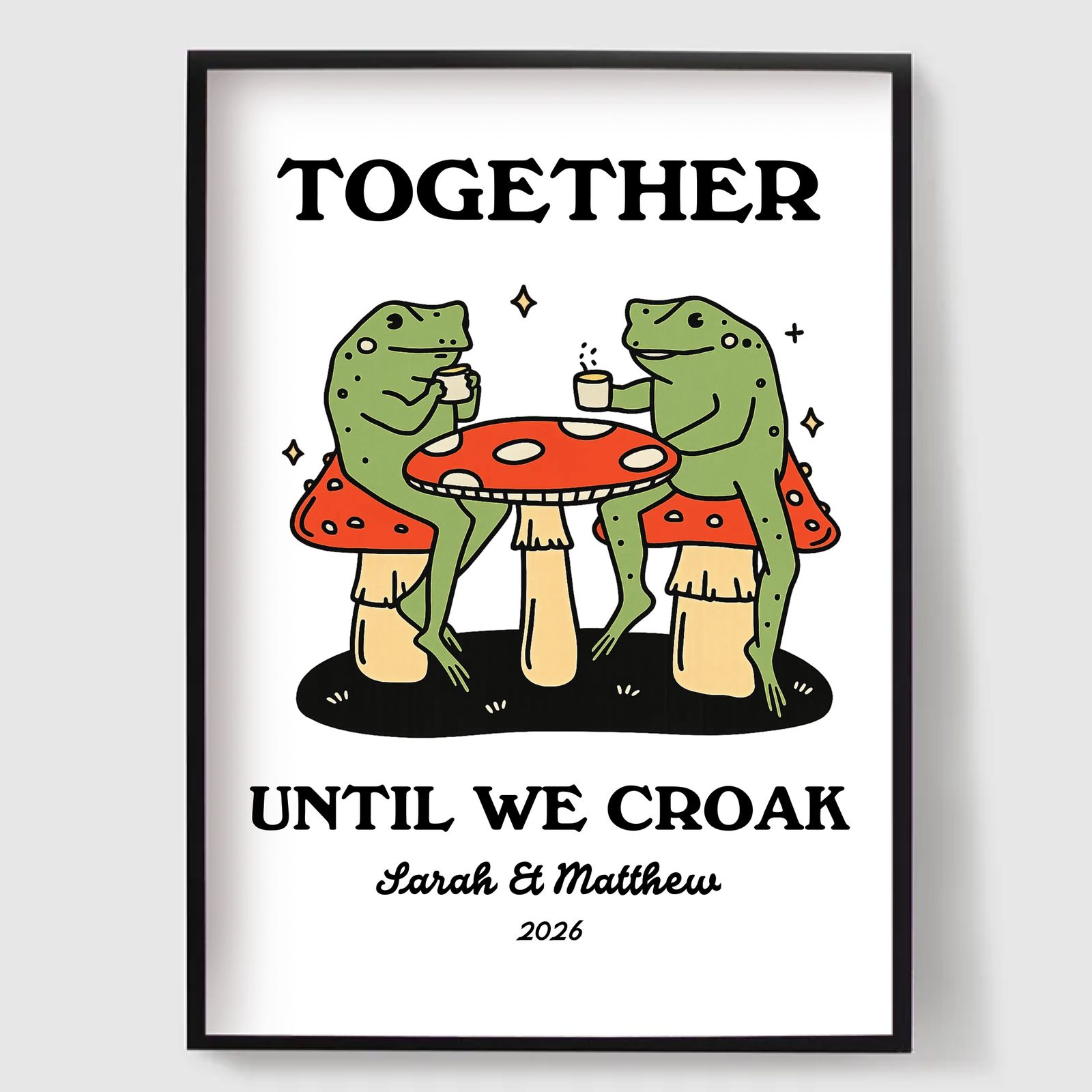 Personalised Poster -  Frog Illustration