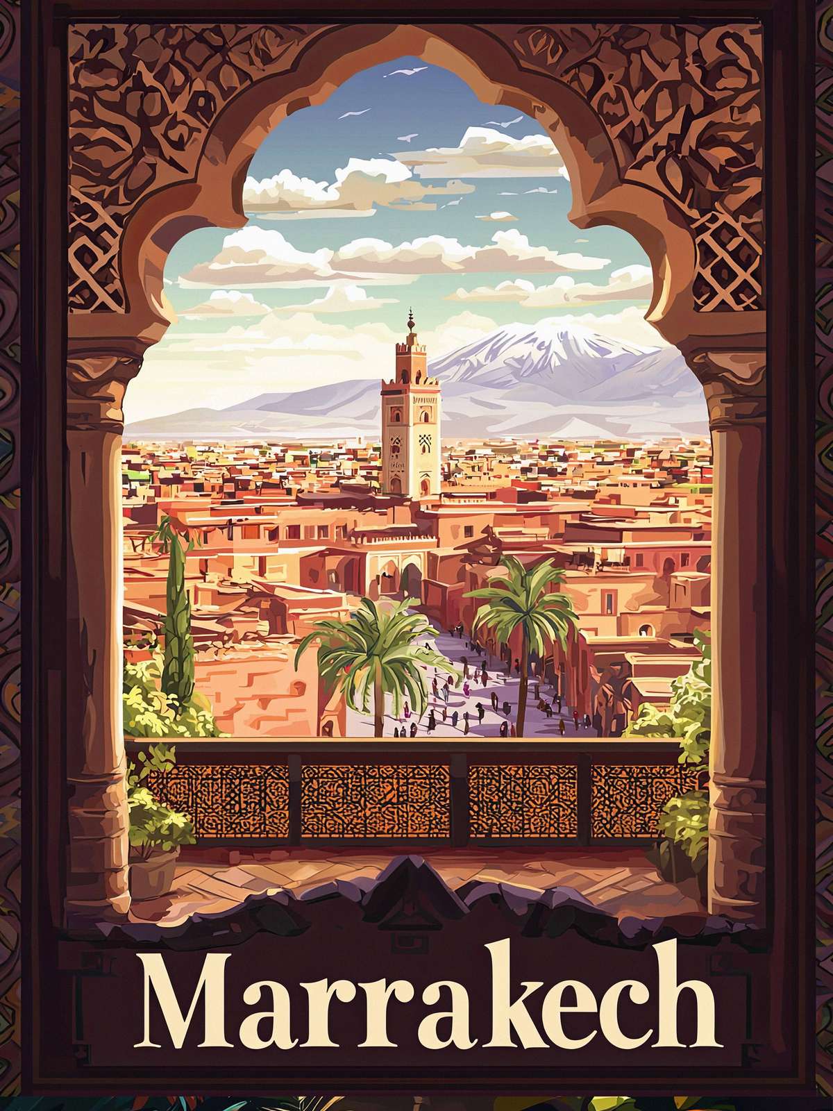 Poster - Marrakech Cityscape