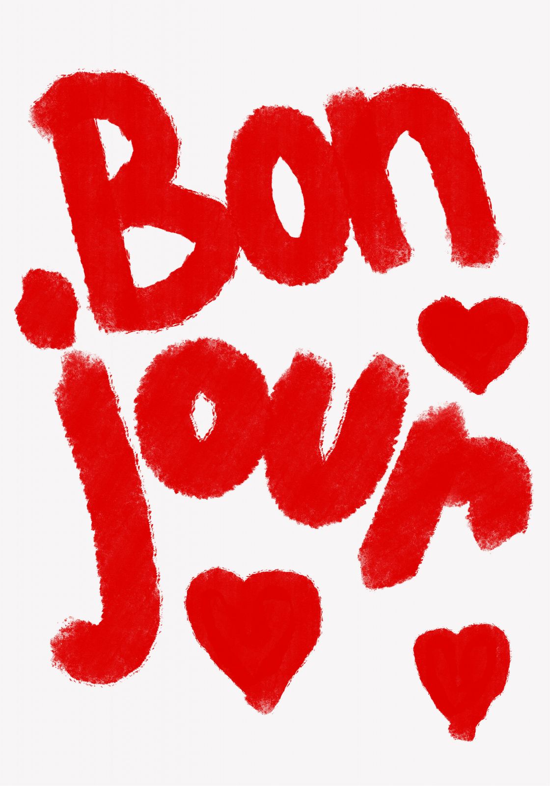 Poster - Bon Jour Hearts
