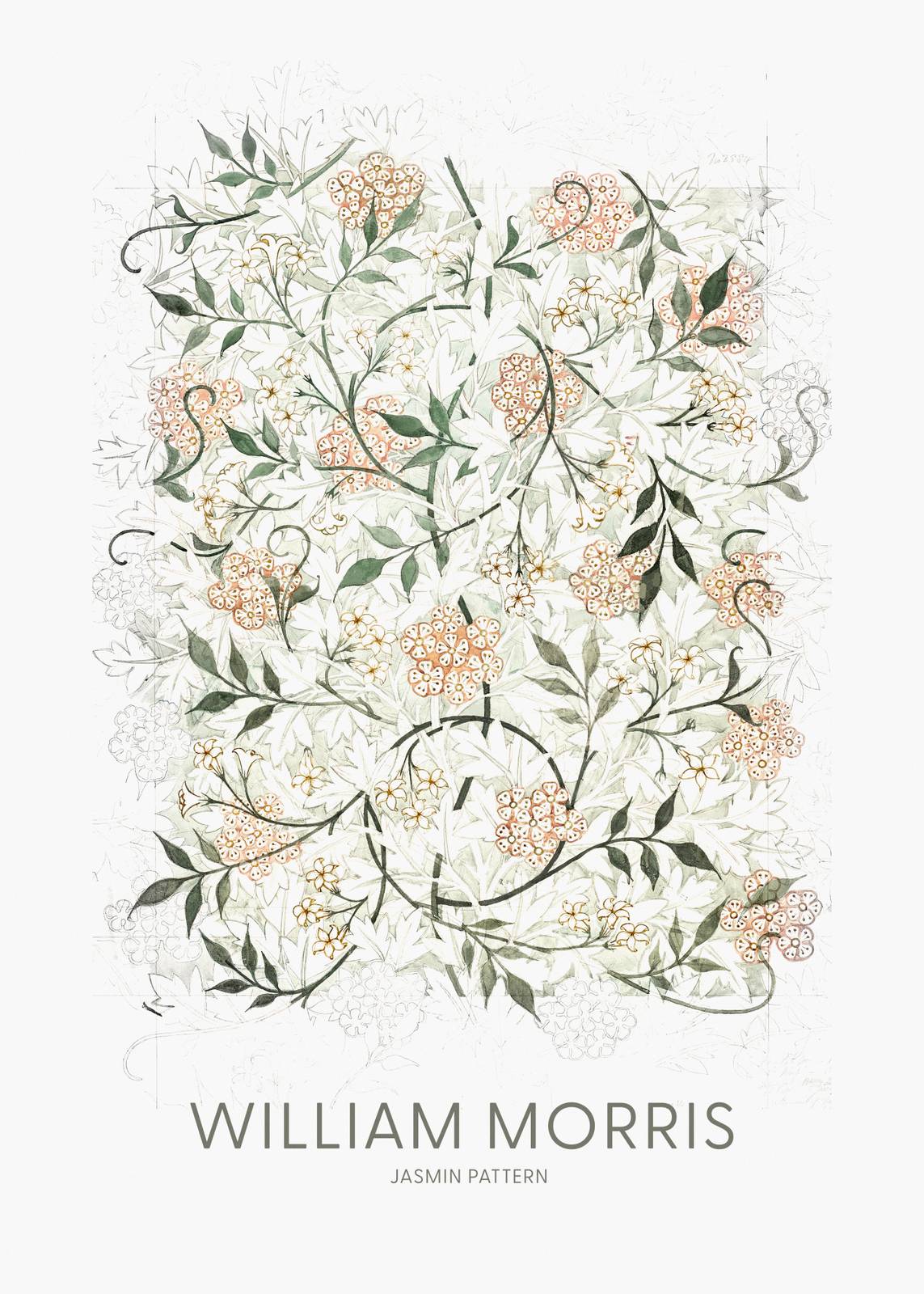 Poster - William Morris Jasmin Pattern