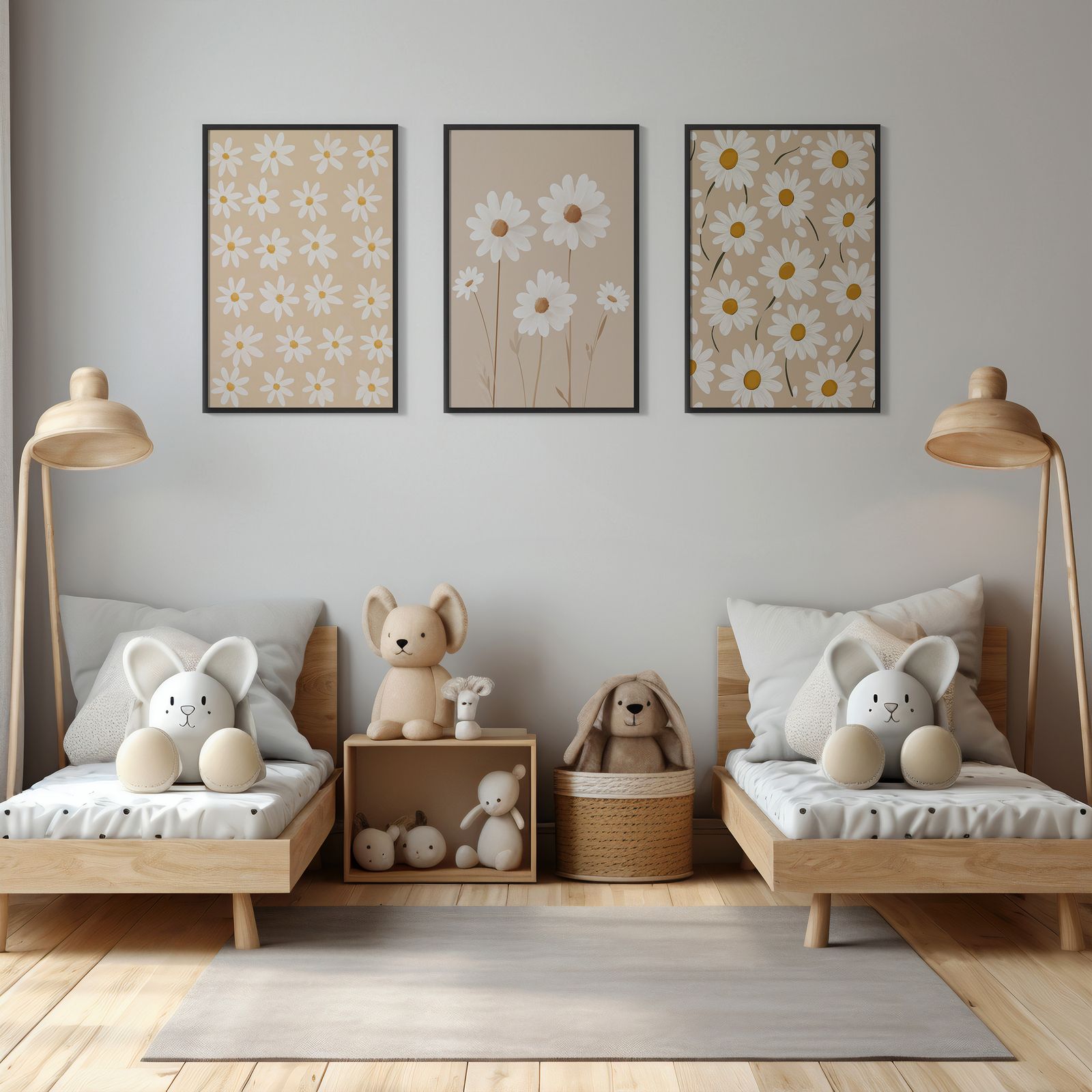 Poster - Daisy Blossoms / Set of 3