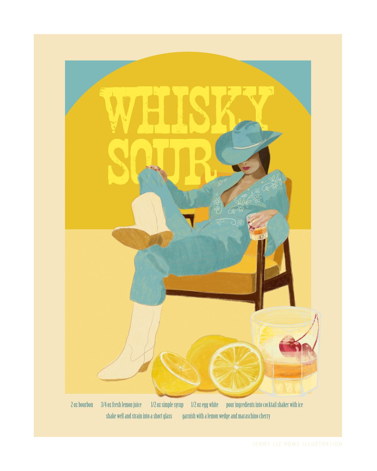 Poster - Whisky Sour Art