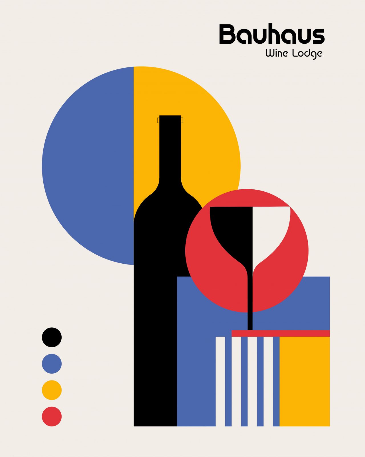 Poster - Bauhaus Wine Lodge