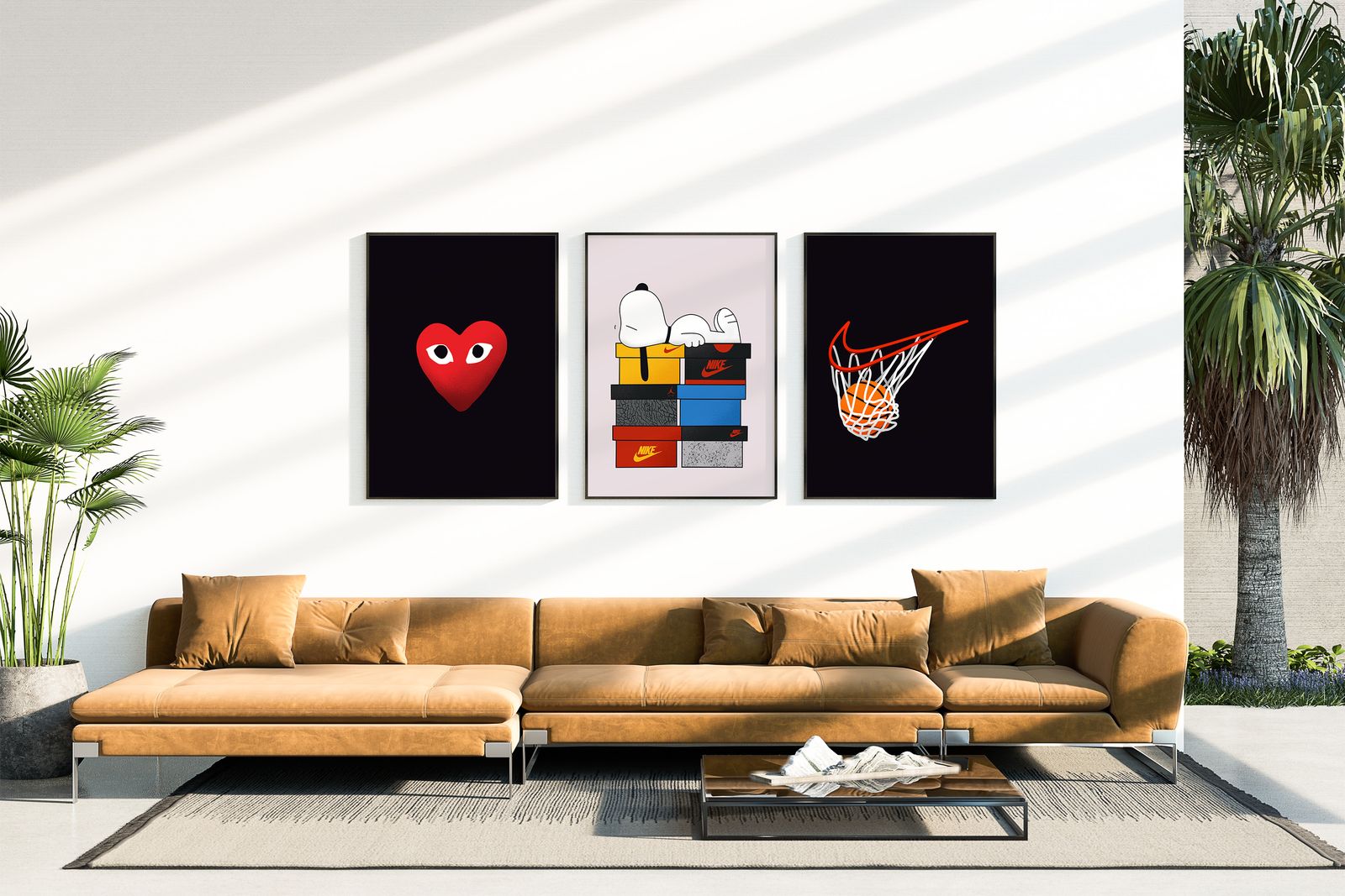 Poster - Snoopy and Heart / Set of 3