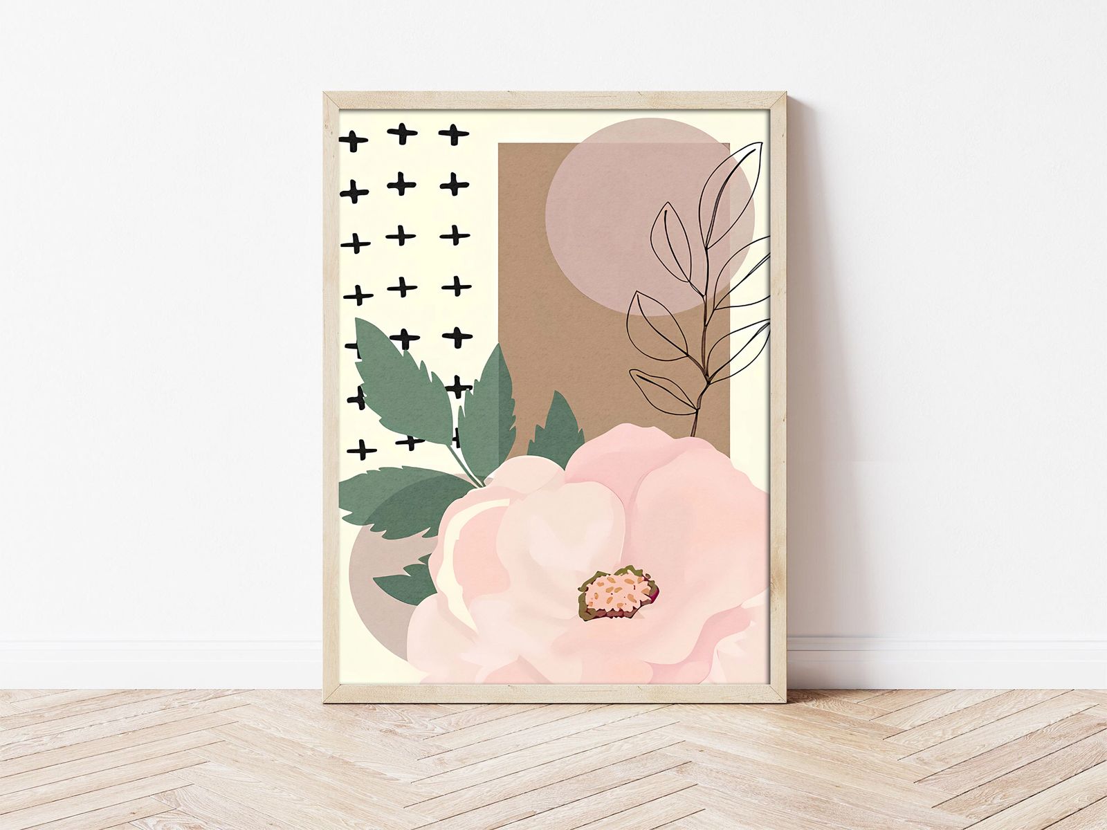 Abstract Floral Art Poster
