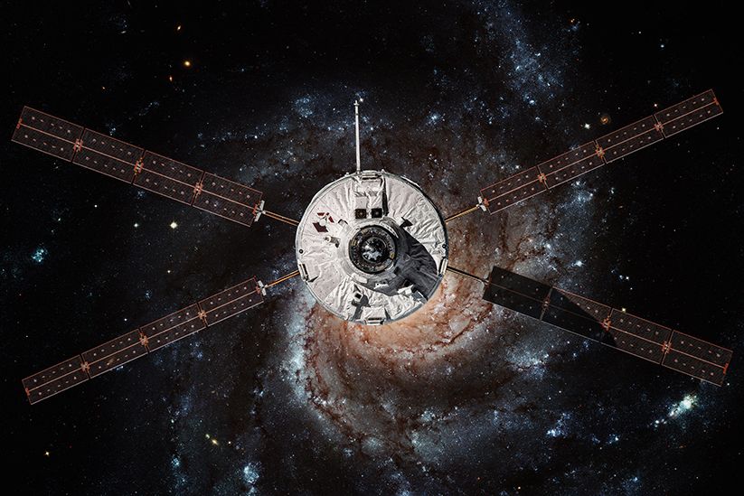 Poster - Space Satellite