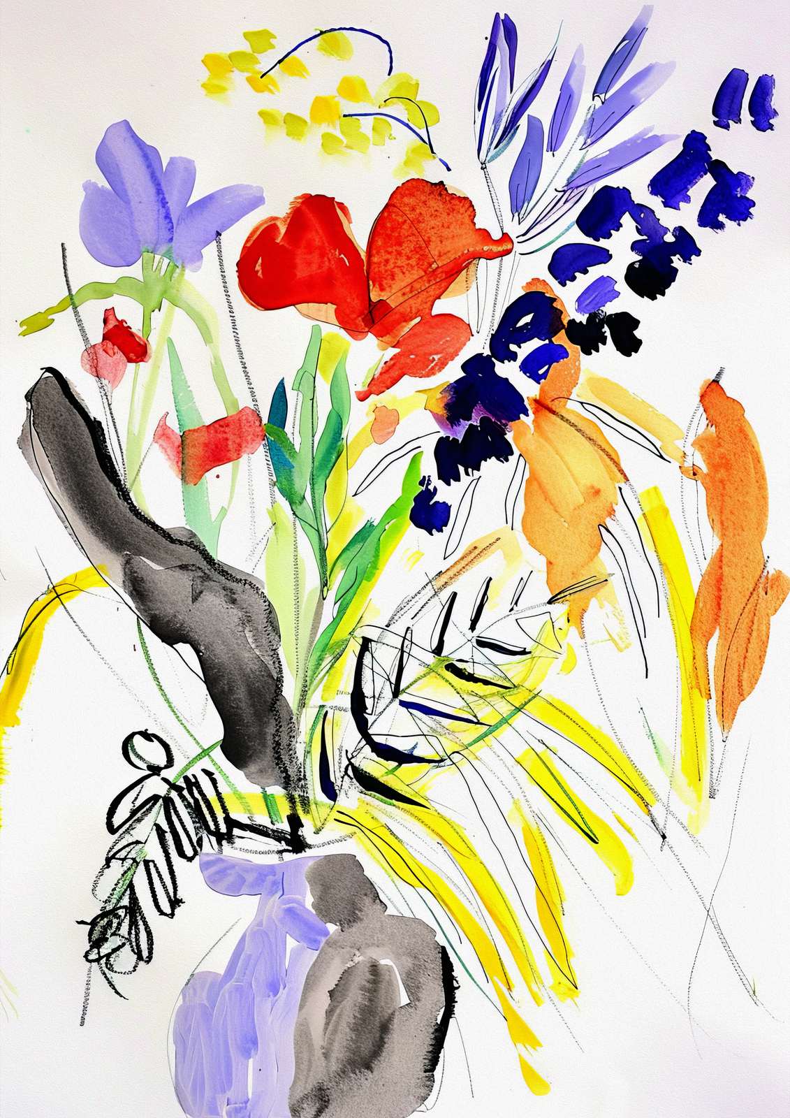 Poster - Vibrant Floral Art