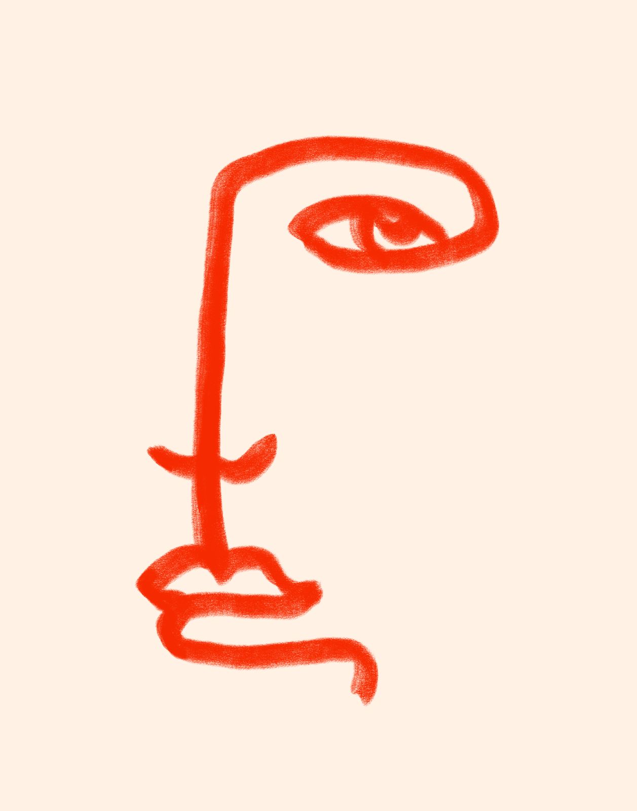 Poster - Abstract Face