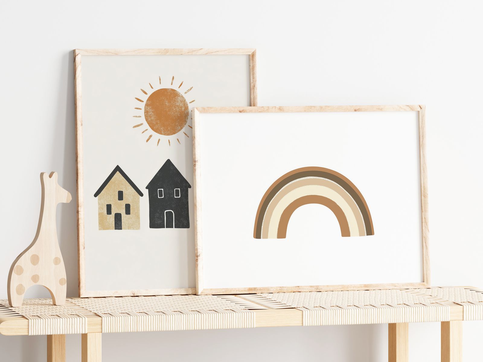 Poster - Sun and Rainbow Set of 2