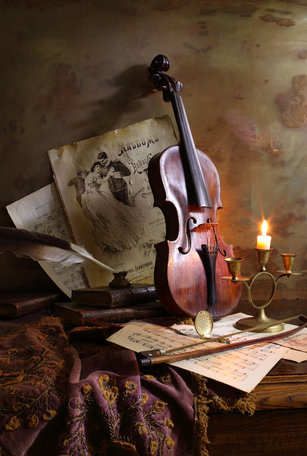Poster - Violin and Candle