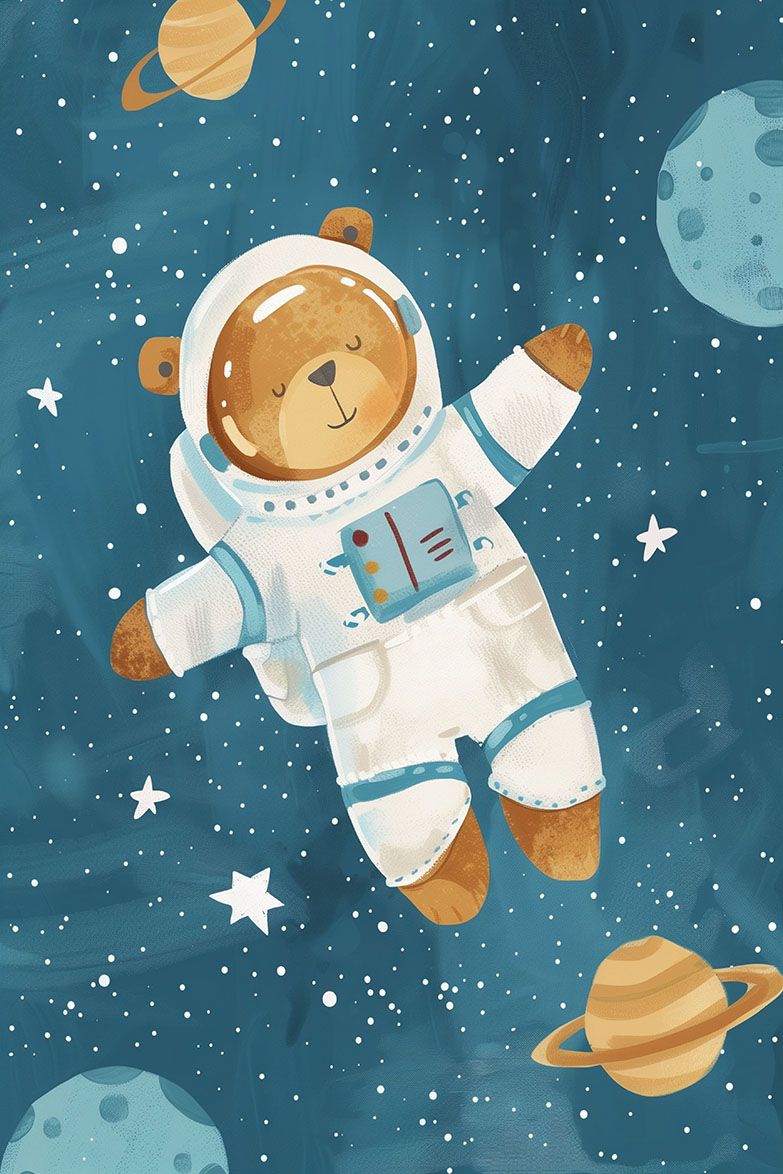 Poster - Astronaut Bear