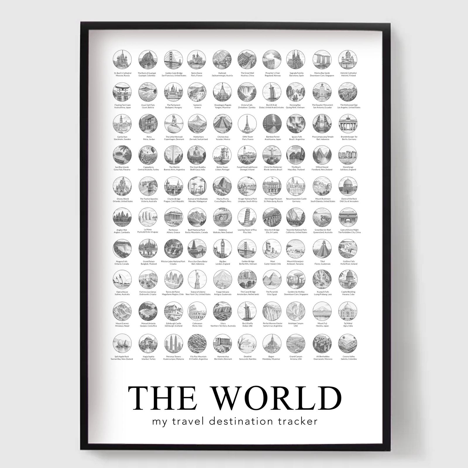 The world - 100 places to visit