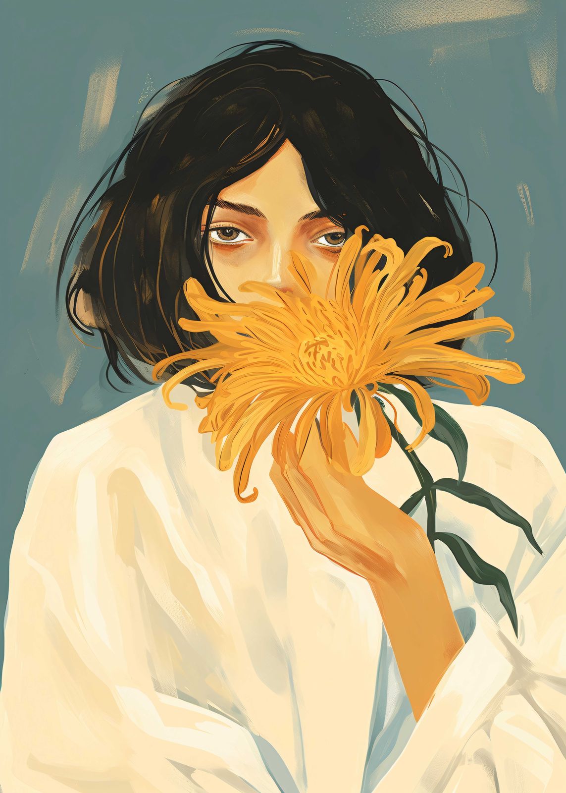 Poster - Floral Portrait