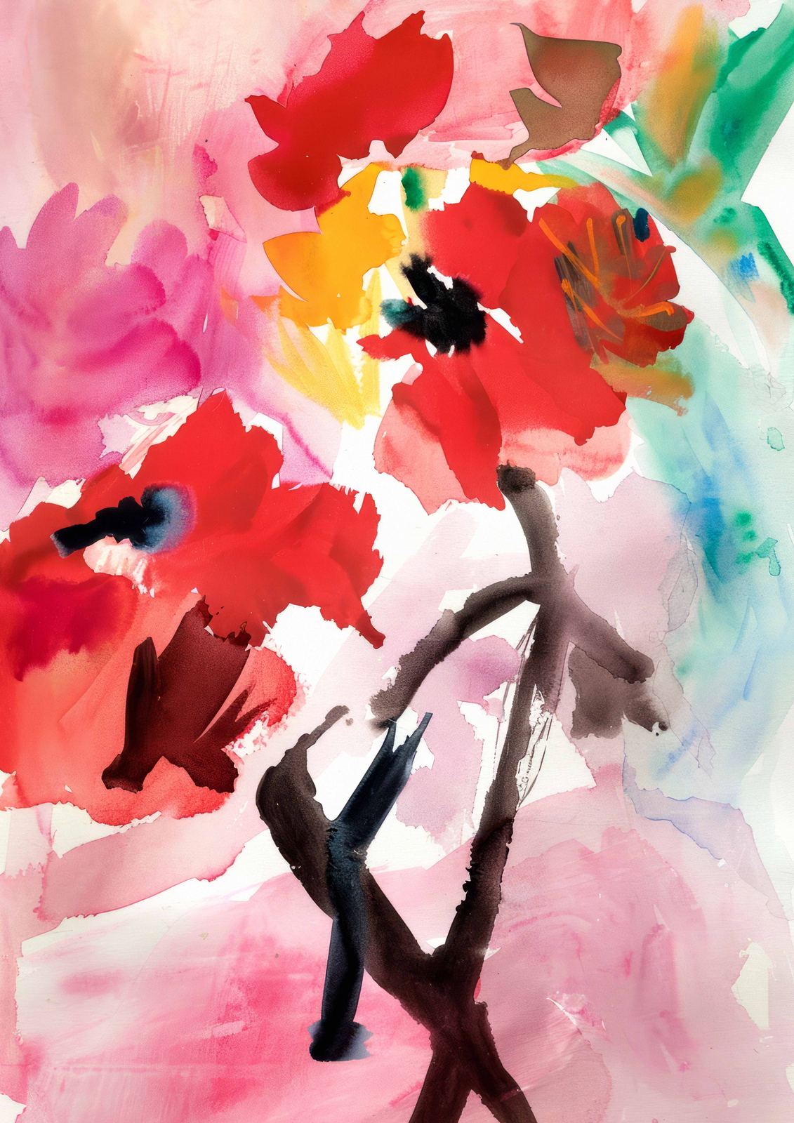 Poster - Floral Watercolor Art